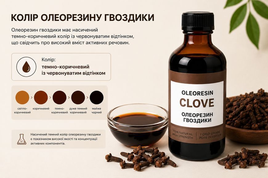 Олеорезин "Гвоздики 60% OS" &mdash; натуральний екстракт (концентрат) для надання смаку, аромату та кольору харчовим продуктам. OLI 1003 фото