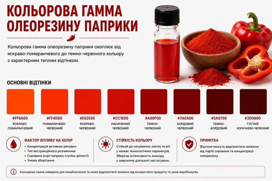 Олеорезин "Паприки 80 000 OS" &mdash; натуральний екстракт (концентрат) для надання смаку, аромату та кольору харчовим продуктам. OLI1021 фото