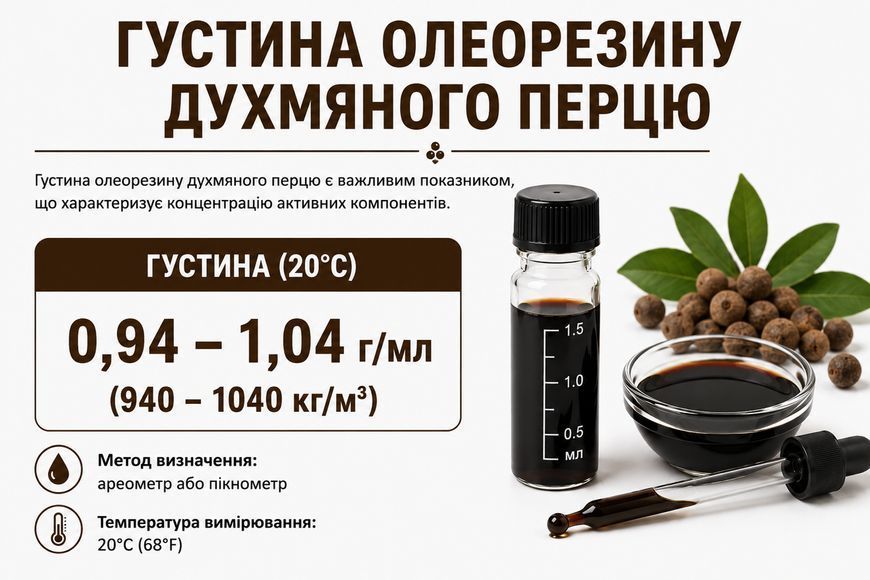 Олеорезин "Духмяного перцю 40% OS" &mdash; натуральний екстракт (концентрат) для надання смаку, аромату та кольору харчовим продуктам. OLI1006 фото